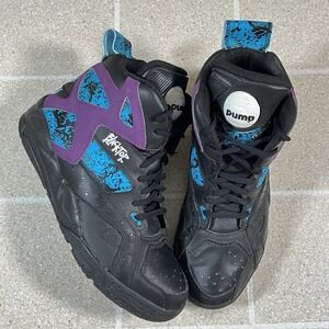 Reebok Blacktop Battleground Pump Black/Purple Size 7